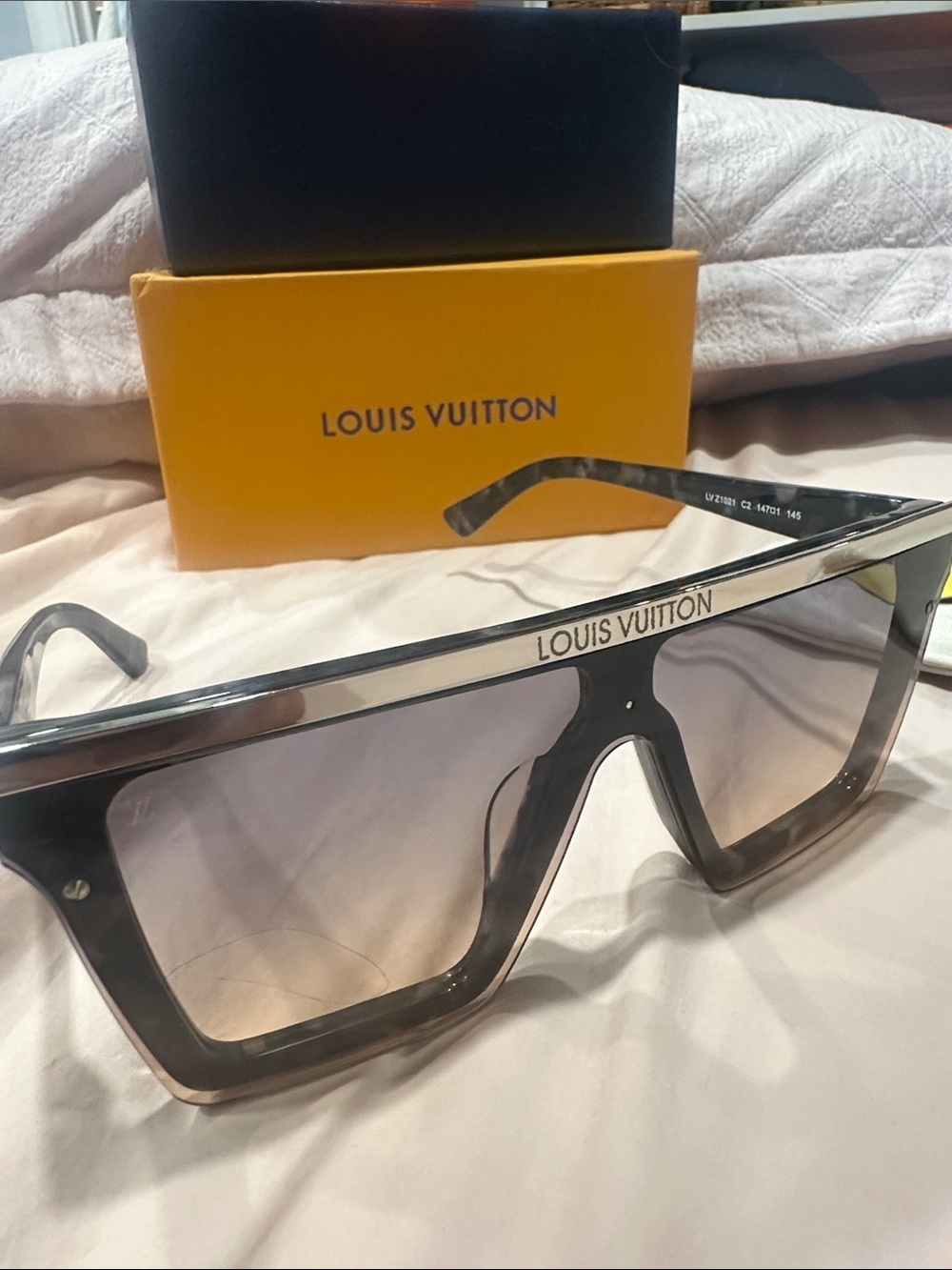 Louis Vuitton Women's Smoke Gray Shield Sunglasses